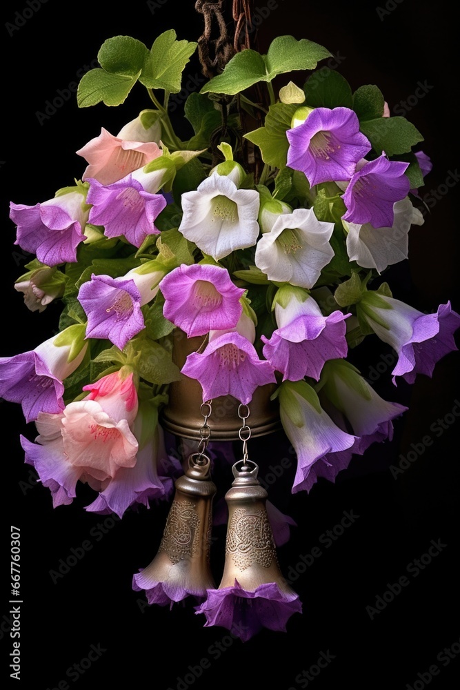 Poster a vibrant arrangement of flowers in a vase. perfect for adding a touch of color and beauty to any sp