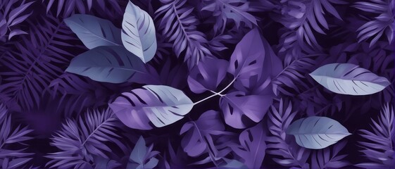 tropical leaves, dark purple foliage, botanical nature background