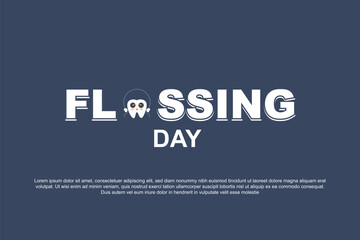 Flossing Day background.