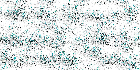 abstract background composed of black and blue dots scattered on a white backdrop. The dots vary in size, creating a sense of depth and randomness. background, design