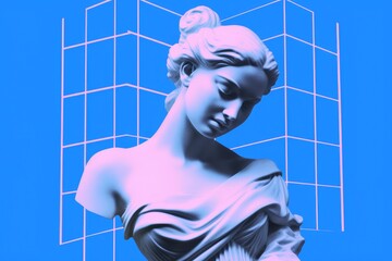 Aesthetic Marble Statue Illustrations