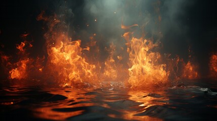 Burning water