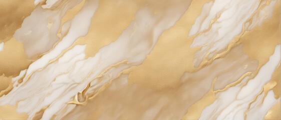 Watercolor paper grain texture painting wall. Abstract gold, nacre and beige marble