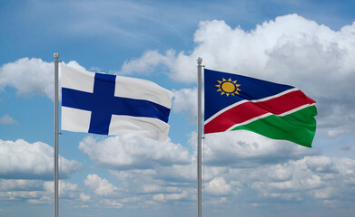 Namibia and Finland, country relationship concept
