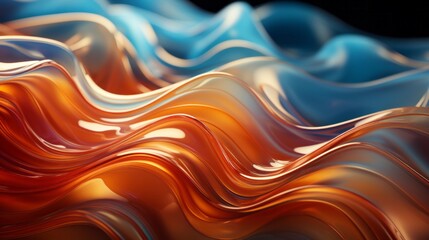 Fototapeta premium A vibrant, chaotic display of fluid art evoking feelings of freedom and movement through its abstract patterns
