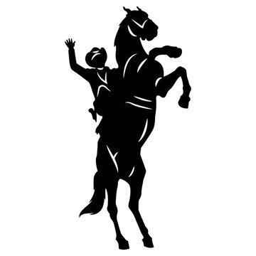 Horse riding man vector image