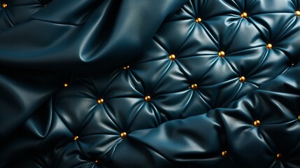 Obraz premium Immerse yourself in a sea of tranquil blue, as the supple leather beckons you to sink into a world of luxury and comfort