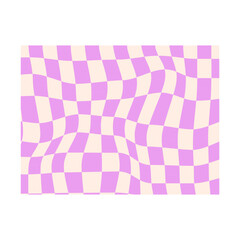 Retro Distorted Checkered