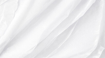 Obraz premium White transparent crumpled and creased plastic poster texture background