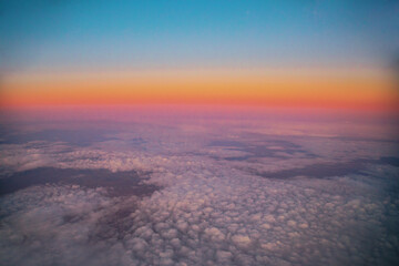 sunrise in the clouds