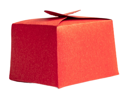 Oriental food box, isolated on white or transparent background.