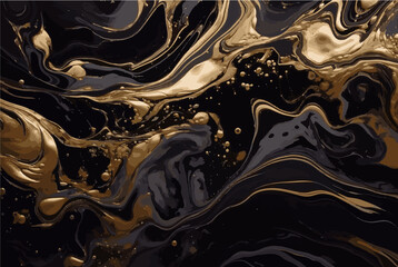 Marble ink abstract art from exquisite original painting for abstract background . Painting was painted. eps 10