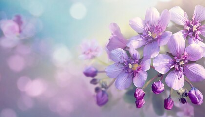 Fototapeta na wymiar Lavender flowers in the garden in pastel colors
