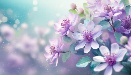 Lavender flowers in the garden in pastel colors