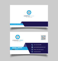 Free vector blue elegant corporate card