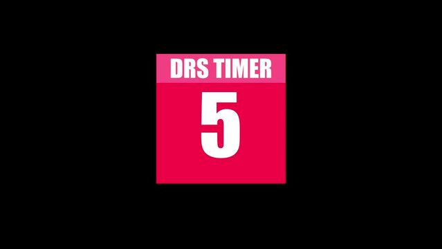  DRS timer animation, and stope watch icon . from 10 to 0 seconds.
