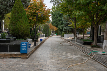 graveyard in a historical place of Uzbekistan