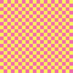 Abstract background with squares. Seamless Pink and Yellow checkerboard squares pattern for background.
