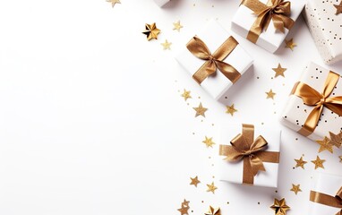 Christmas and New Year holiday background. AI, Generative AI