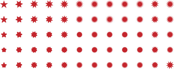 Set of starburst. Sticker,   Starburst, Quality mark, retro stars,  discount sticker, Sunburst badges, Sale Sticker, Sun ray frames,