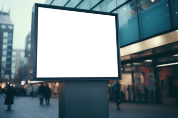 panneau publicitaire personnalisable pour maquette de présentation de publicité dans un environnement urbain
