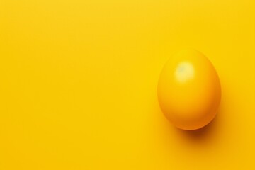 Bright background with egg yolk. Easter-themed minimal concept. Generative AI