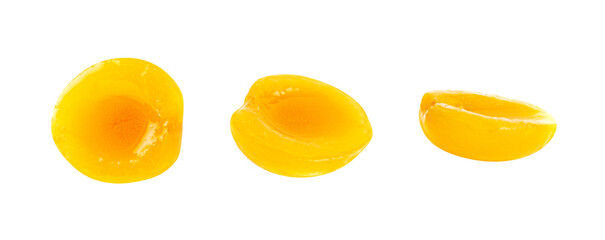 Canned Peaches, Apricot Halves in Syrup, Yellow Fruit Dessert, Tinned Nectarine Compote