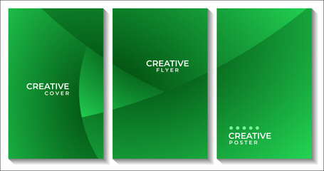 abstract cover green curve background with lines