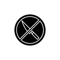 Knife crossed icon