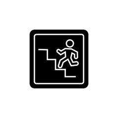 Emergency exit icon	