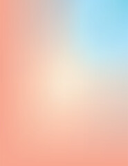 Abstract gradiant background, sky blue to lite orange red gradient, pale salmon to crystal blue blur background for wallpaper, soothing - obrazy, fototapety, plakaty
