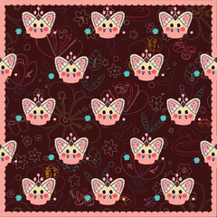 Butterfly and Flower patteren 