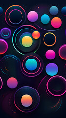 abstract background with glowing circles, abstract vector, abstract background ai generated