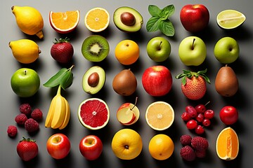 Photograph highlighting the diversity of fruits in one collection