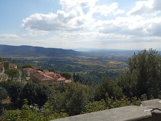 Krajobraz Toskania Cortona