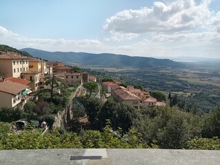 Krajobraz Toskania Cortona