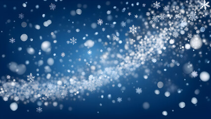 christmas background with snowflakes, ai generated
