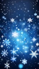 Fototapeta na wymiar christmas background with snowflakes, ai generated 