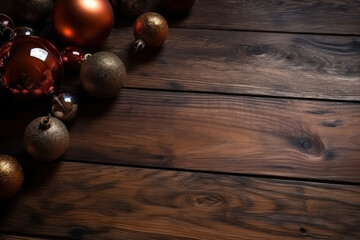 Naklejka premium Christmas greetings cards. Merry christmas. Christmas items. Generative AI.