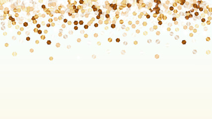Miracle Background with Confetti of Glitter Particles. Sparkle Lights Texture. Anniversary pattern. Light Spots. Star Dust. Explosion of Confetti. Design for Template.