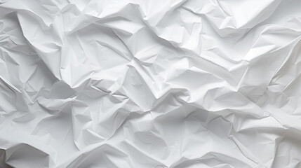 Obraz premium Crumpled white paper for background and wallpaper