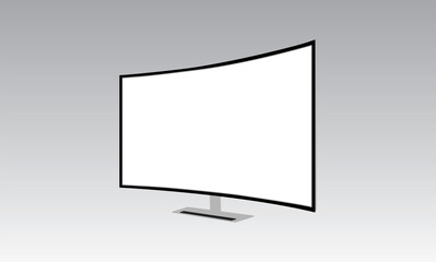 Blank or White 3D Gaming Computer monitor 8k ultra HD JPEG File