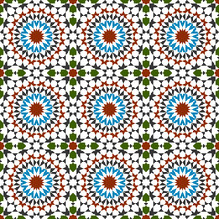 Seamless geometric pattern. Arabic style Zellij