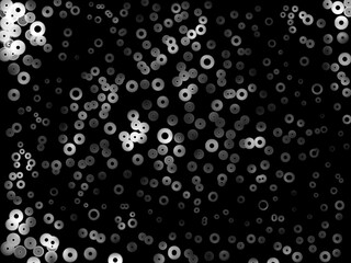 Night full of stars cartoon bokeh background