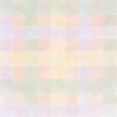 Fashion rainbow color plaid pattern Painted with watercolors, fashion fabric Vector illustration.