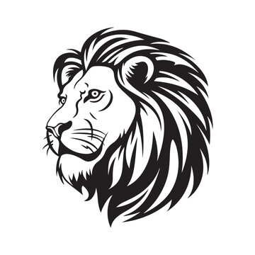 Lion Head Vector Image, Icon and Graphics