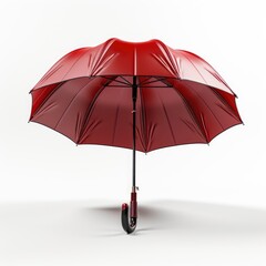 Umbrella , Cartoon 3D , Isolated On White Background 