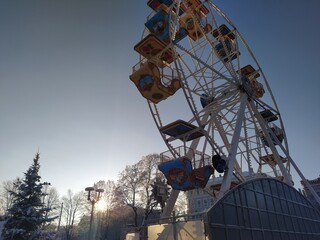 ferris wheel on a day