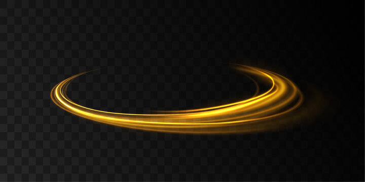 Abstract energy in the form of stripe, arc, curl and zigzag in neon colors with light effect. Racing cars dynamic flash effects city road with long exposure night ligh.