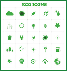 ECO Friendly Icons Set,